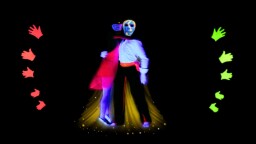 Black Light Theatre HILT images OF love HANDS